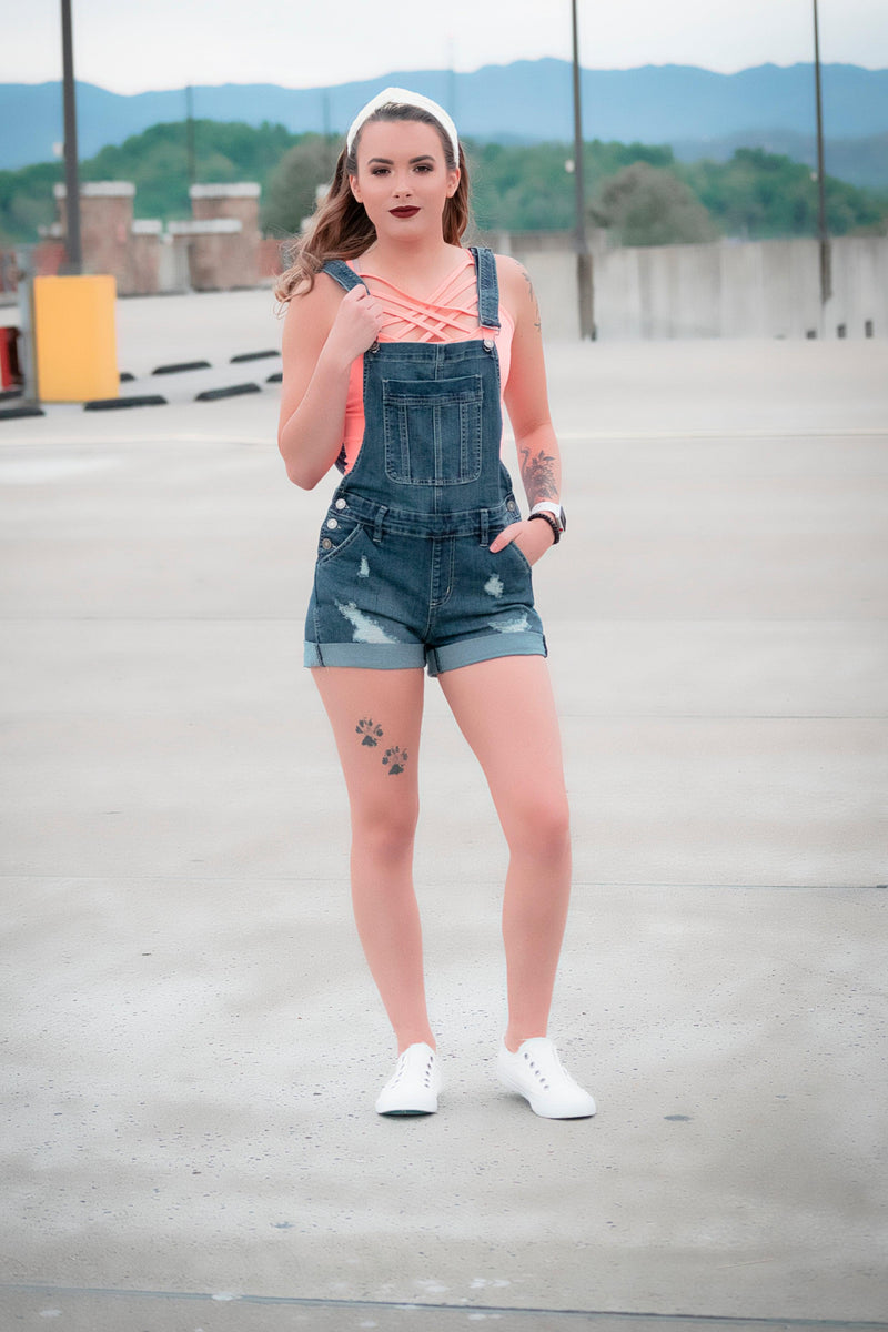 Harper Kancan Overall Shorts 512 Boutique