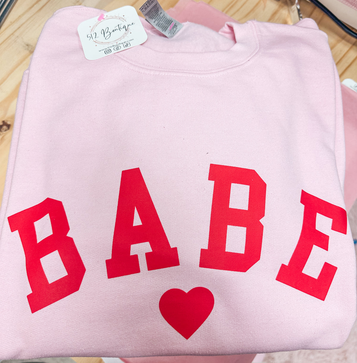 Babe Sweatshirt Pink
