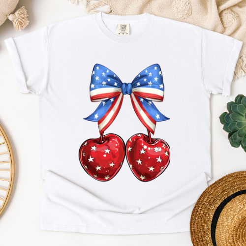Americana Cherry Graphic T-Shirt