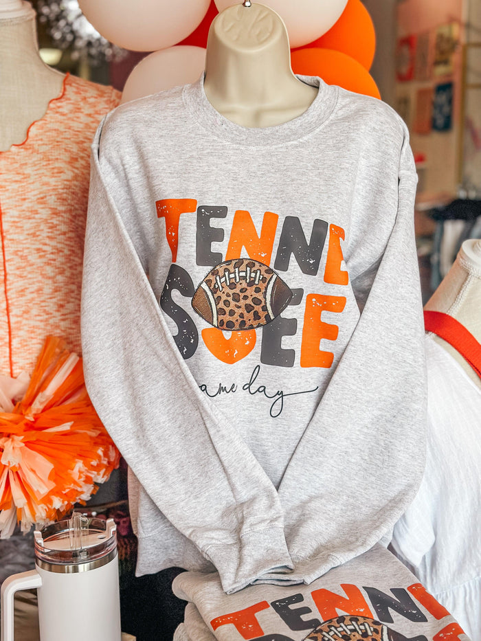 Tennessee Gameday Sweatshirt- Lt Gray