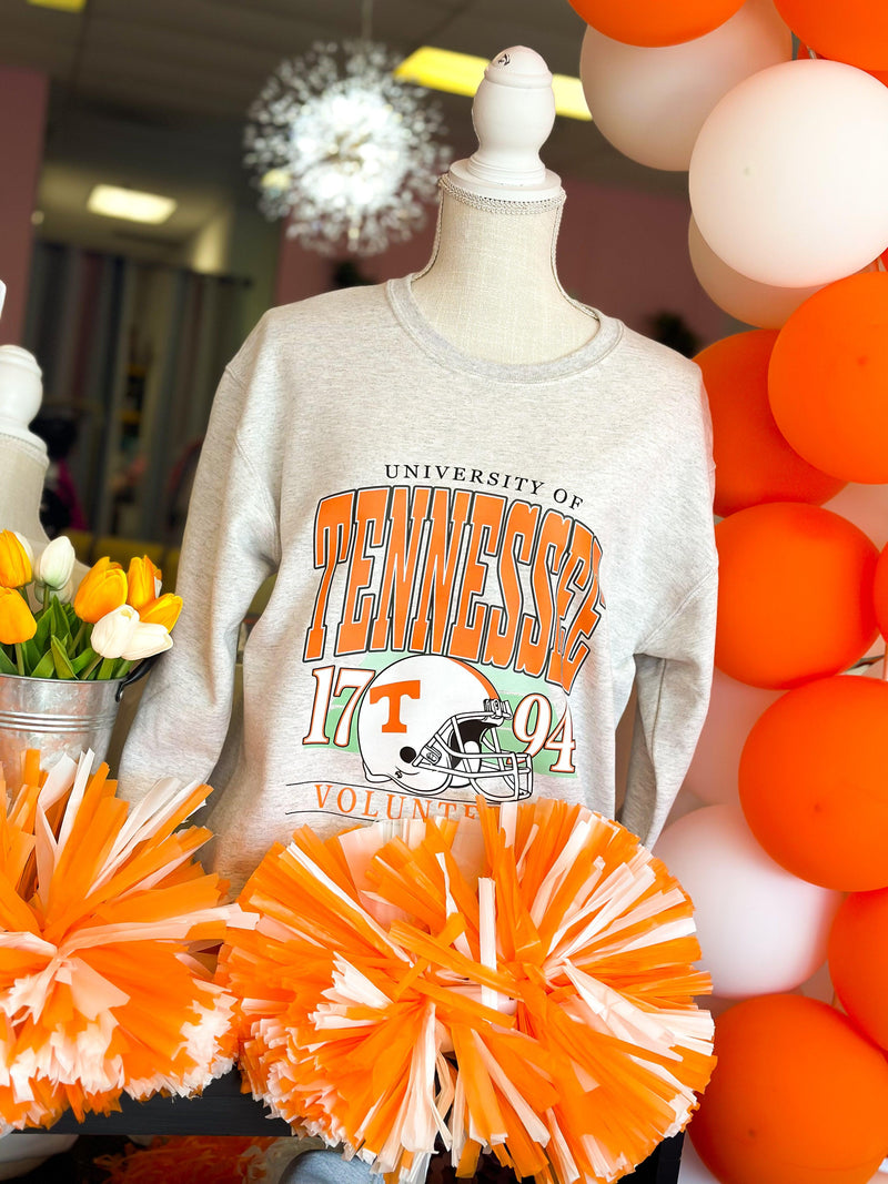 Tennessee Volunteers Sweatshirt Lt Gray