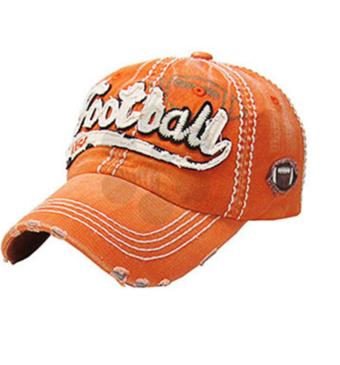 Gameday Orange/White Football Hat