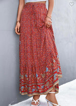 The Catalina Skirt- Red