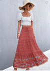 The Catalina Skirt- Red