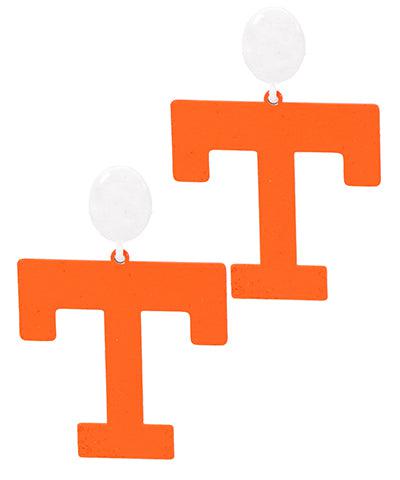 Gameday Metal T Earrings