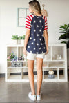 Red, White, Blue Stars Top