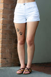 Gianna YMI White distressed Shorts - 512 Boutique
