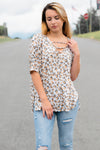 Strappy Animal Print Top - 512 Boutique