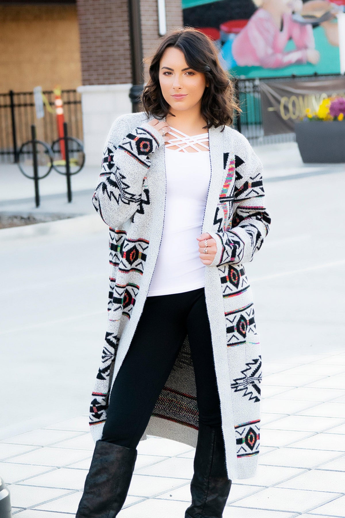 Aztec Duster Cardigan - 512 Boutique