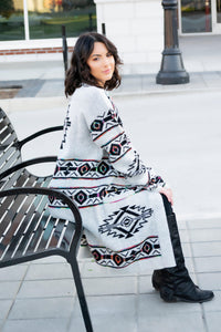 Aztec Duster Cardigan - 512 Boutique