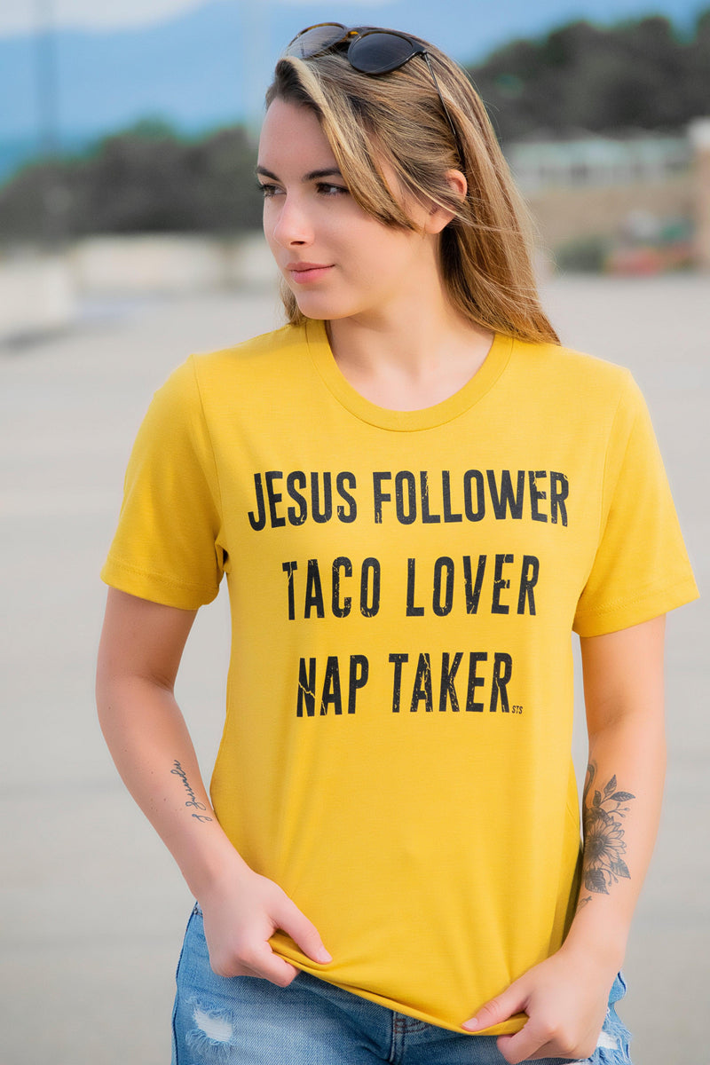 Jesus, Taco and Naps Tee - 512 Boutique