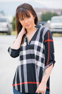 Never Too Late Top- Black - 512 Boutique