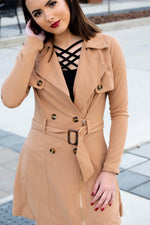 New York Lights Jacket- Taupe - 512 Boutique