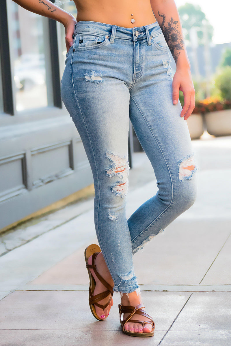 Lexi Distressed KanCan Jeans - 512 Boutique
