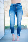 Sadie Button Fly Kancan Jeans - 512 Boutique