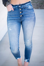 Sadie Button Fly Kancan Jeans - 512 Boutique