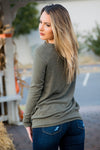 Today is the Day Sweater- Olive - 512 Boutique