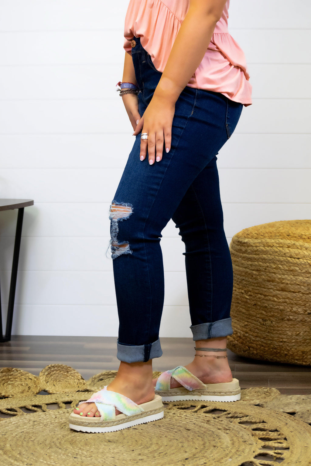 Claire Ankle Cuff Jeans - 512 Boutique