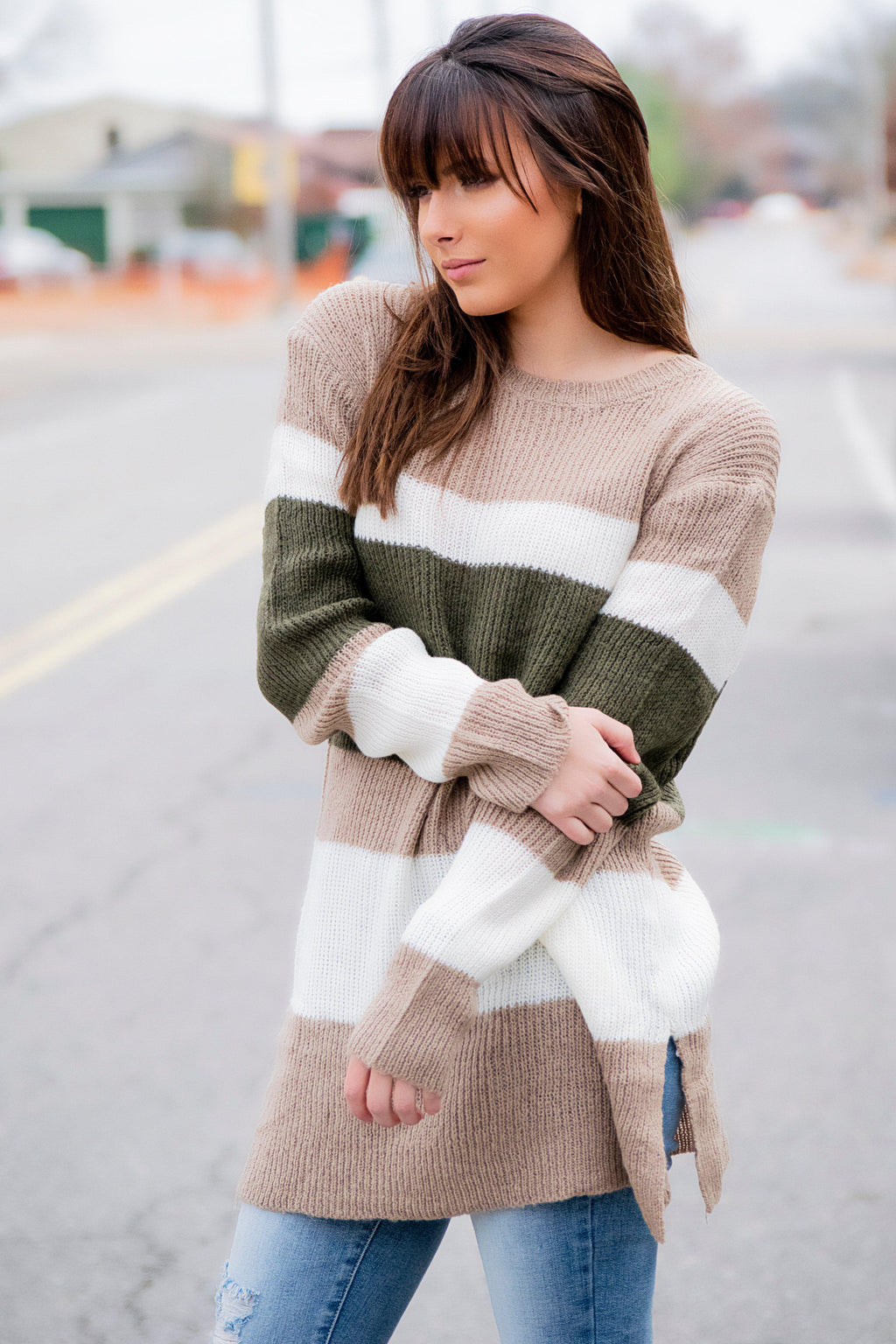 This is Everything Sweater- Taupe - 512 Boutique
