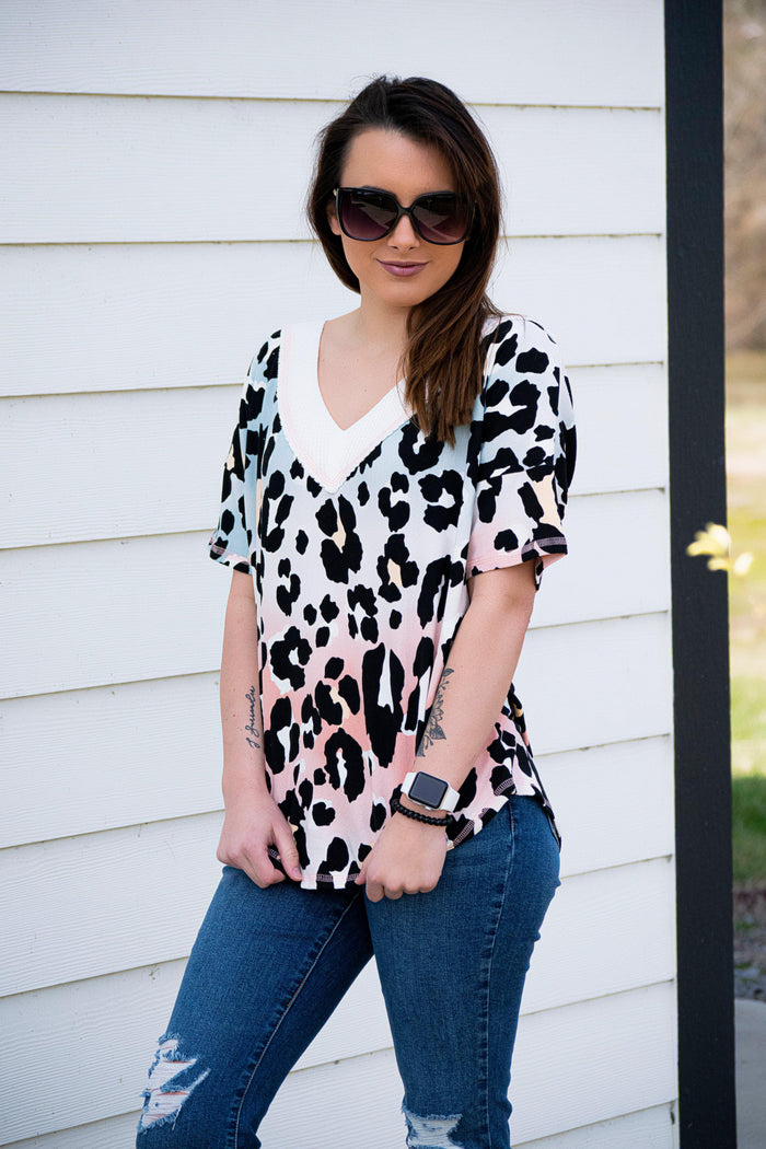 Lisa Animal Print Top - 512 Boutique