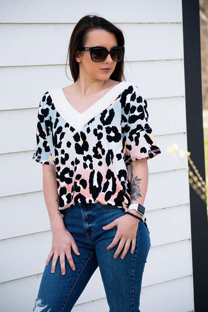 Lisa Animal Print Top - 512 Boutique