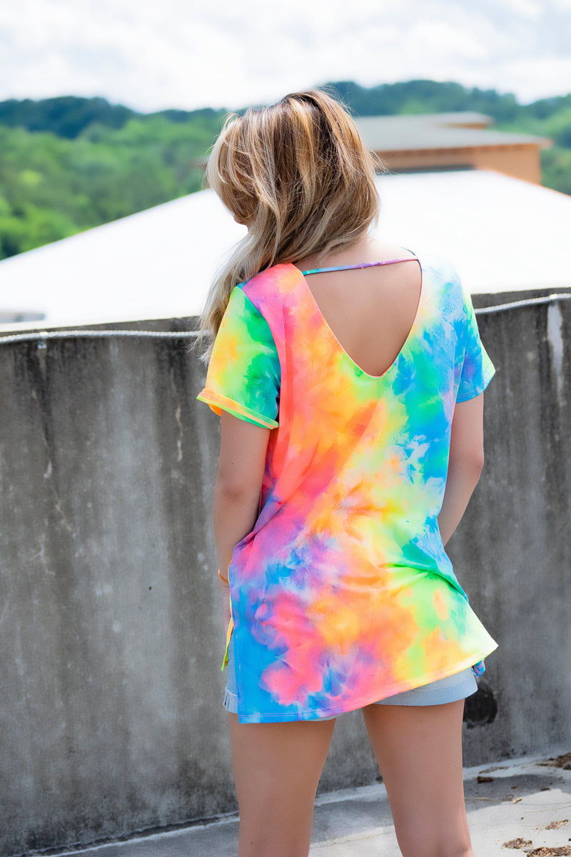 Life of The Party Top- Rainbow - 512 Boutique