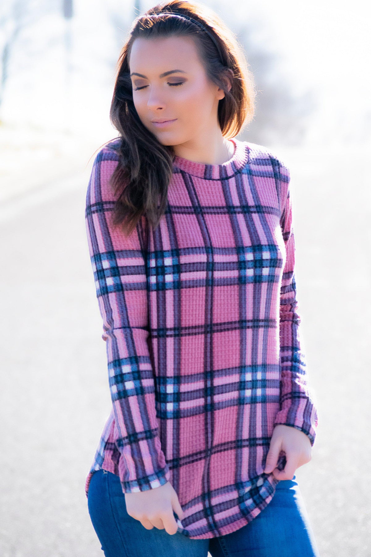 Mauve Thermal Top - 512 Boutique