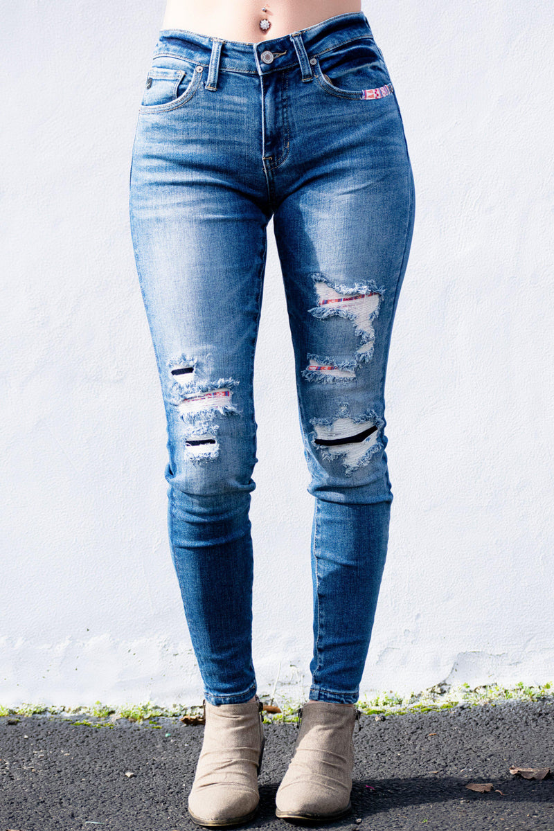 Rhett KanCan Aztec Jeans - 512 Boutique