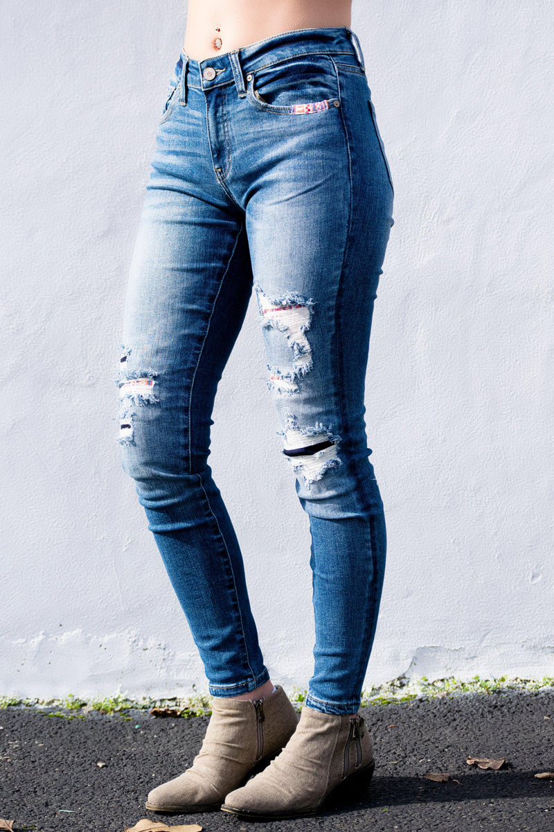 Rhett KanCan Aztec Jeans - 512 Boutique