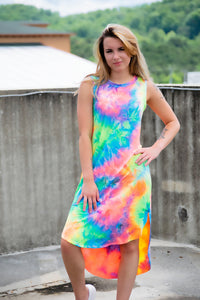 Rainbow Burst Dress - 512 Boutique