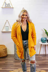 Be Yourself Cardigan- Mustard