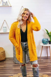 Be Yourself Cardigan- Mustard