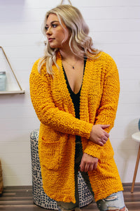 Be Yourself Cardigan- Mustard