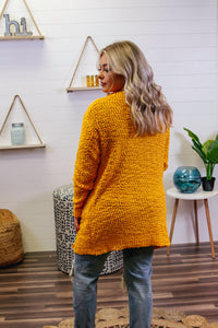 Be Yourself Cardigan- Mustard