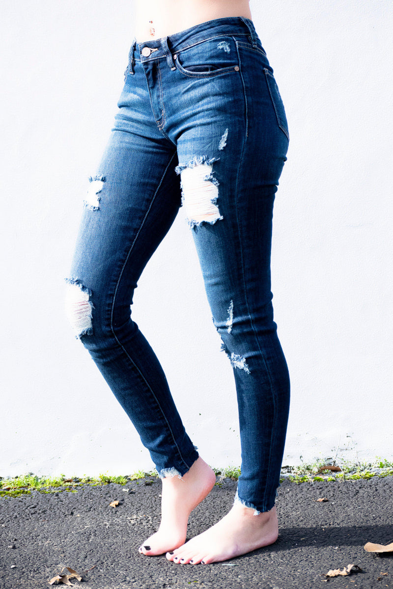 Ellie Distressed Kancan Jeans - 512 Boutique