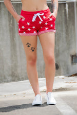 Red Star shorts - 512 Boutique
