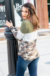 Camo Colorblock Top - 512 Boutique