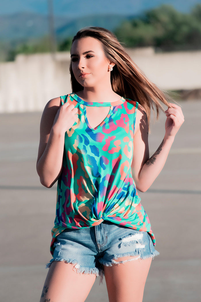 Lisa's Tank- Mint - 512 Boutique