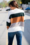 Mountain Escape Sweater - Green/Camel - 512 Boutique