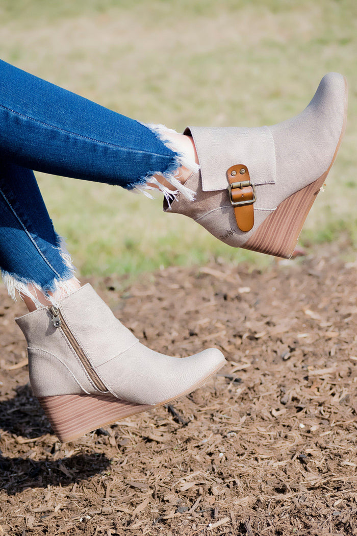 Blowfish Baldwin Booties -Taupe - 512 Boutique