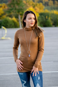 The Alice Turtle Neck Top- Dark Mustard - 512 Boutique