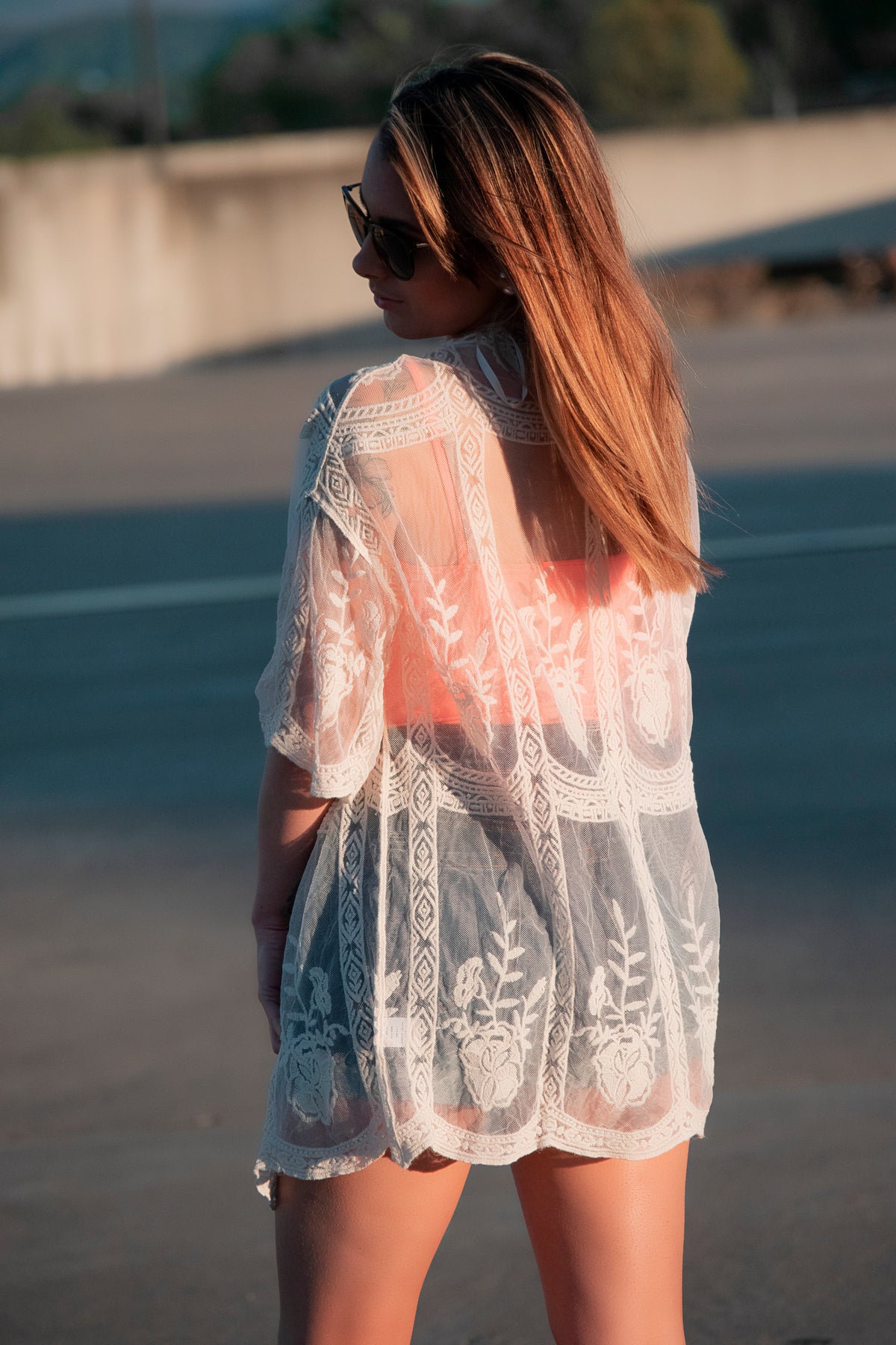 Lace Kimono- Cream - 512 Boutique