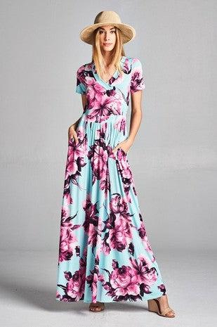 Floral Maxi dress with pockets