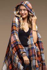 Vin Chaud Plaid Ruana