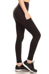 Black Full Length Fleece Lined Leggings