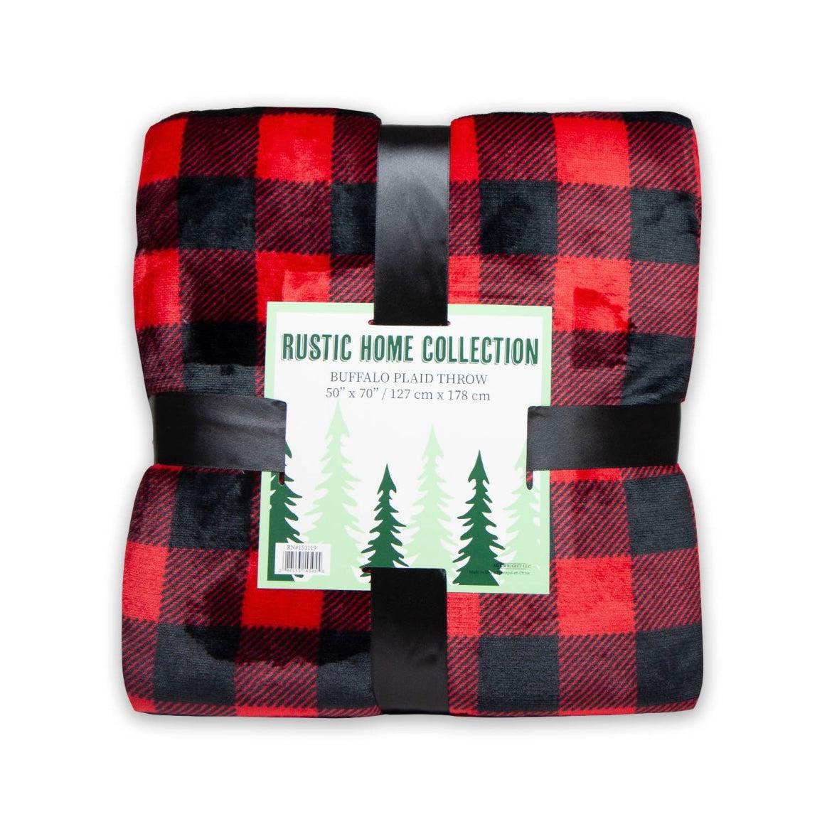 Red/Black plaid Blanket