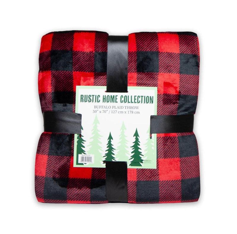 Red/Black plaid Blanket