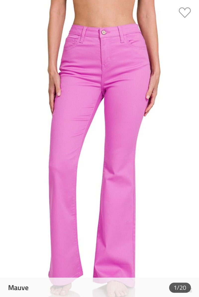 Harper Bootcut Jeans - Mauve