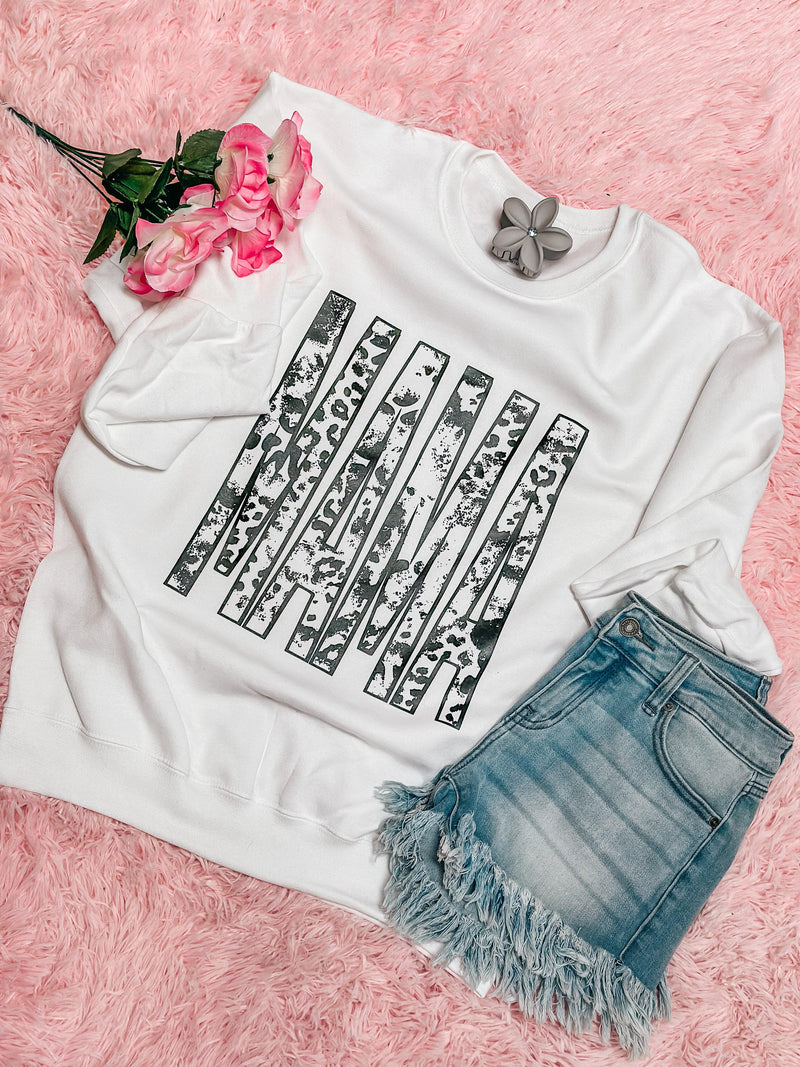 Mama Cow Print Sweatshirt