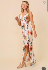 Sunflower Dress - White